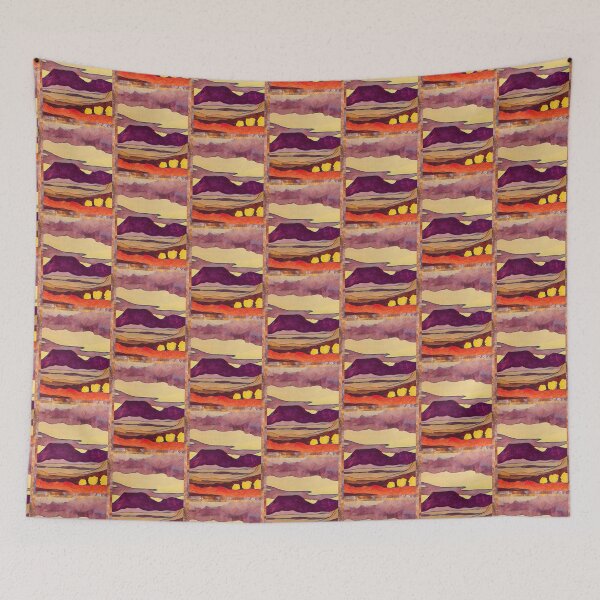 Item preview, Purple Mesa with Yellow Sky  designed and sold by oh-bi-me.