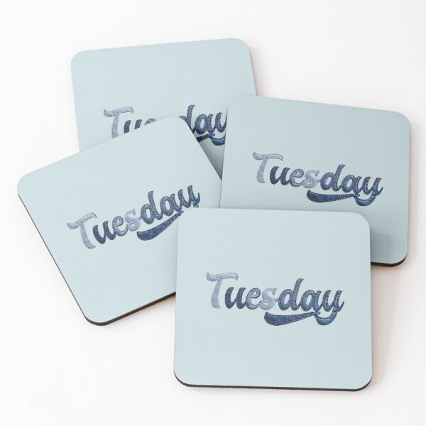 Item preview, Tuesday Denim Patchwork Print designed and sold by todayisteeday.