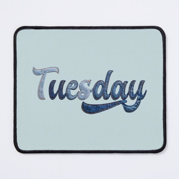 Item preview, Tuesday Denim Patchwork Print designed and sold by todayisteeday.