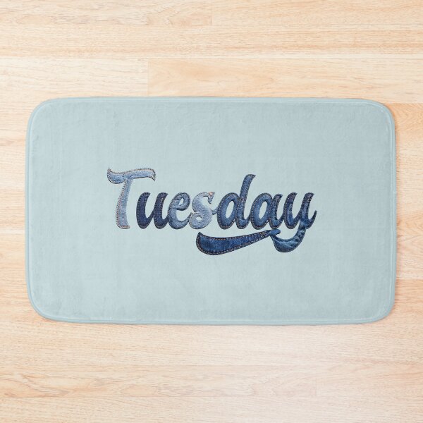 Item preview, Tuesday Denim Patchwork Print designed and sold by todayisteeday.