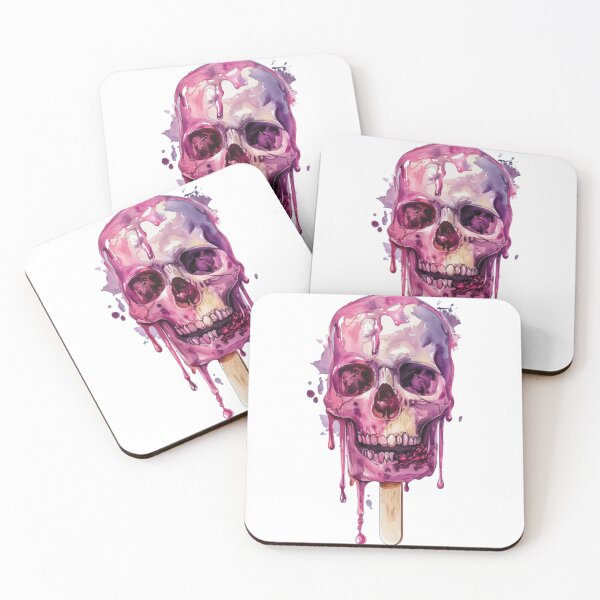 Item preview, Purple Gruesome Skull Popscicle designed and sold by Croneandquill.