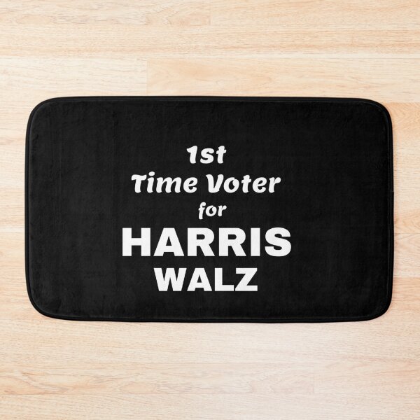 Item preview,  First Time Voter Harris Walz - white designed and sold by KATKattalestv.