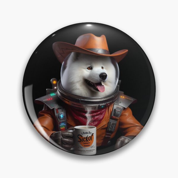 Item preview, Cowboy Samoyed Dog funny vintage t-shirts designed and sold by PAVOXAR.