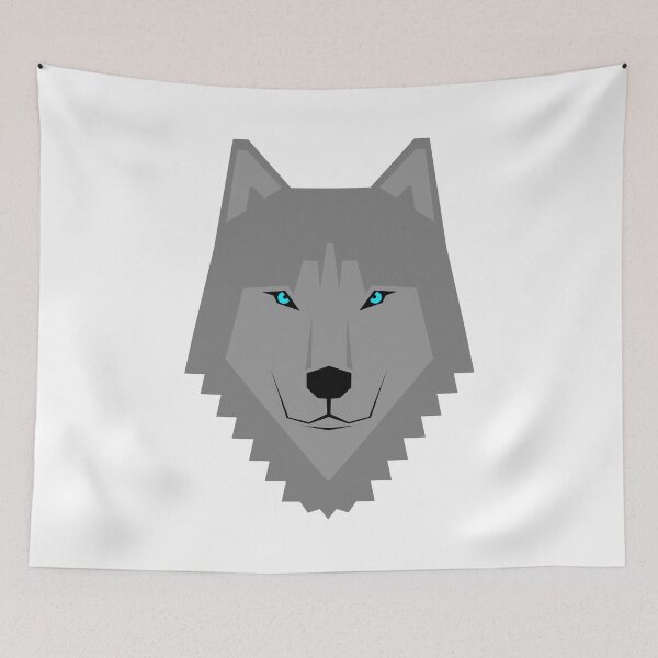 Item preview, Geometric Wolf Face designed and sold by WilmhoffDesigns.