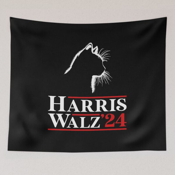Item preview, Regalo gráfico para hombres y mujeres de Blacks Cat Lady Harris Waltz 2024 designed and sold by DavidFredia.