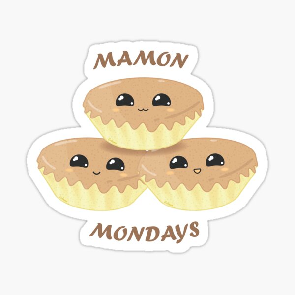 Mamon Mondays Classic Mamon Sponge Cake Chiffon Cake Sticker
