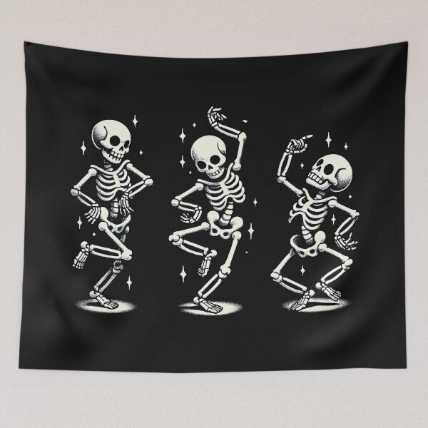 Item preview, Dancing Skeletons Halloween T-Shirt - Fun & Playful Skeletons Design designed and sold by HAFIZ-DP.
