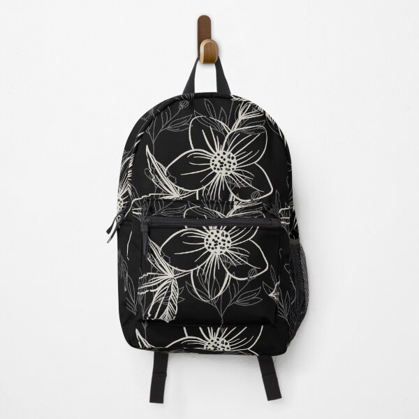 Item preview, White and black flower pattern designed and sold by Johnmichaelart.