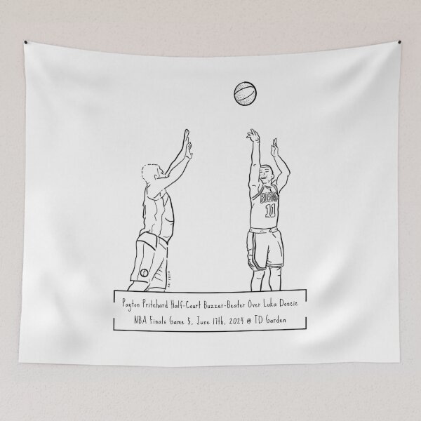 Item preview, The Half-Court King (Black Lines) DO NOT ORDER ON BLACK SHIRT! designed and sold by Celtike.