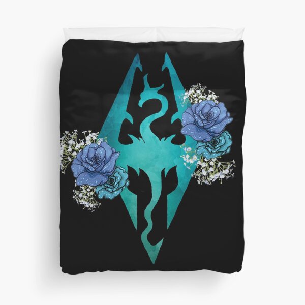 Rose Dragonborn Duvet Cover