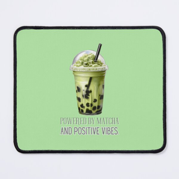 Item preview, Powered by matcha and positive vibes. #matcha #matchalover #matchaaddict designed and sold by Anna Halasek.