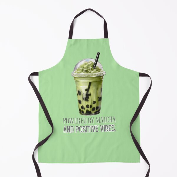 Item preview, Powered by matcha and positive vibes. #matcha #matchalover #matchaaddict designed and sold by Anna Halasek.