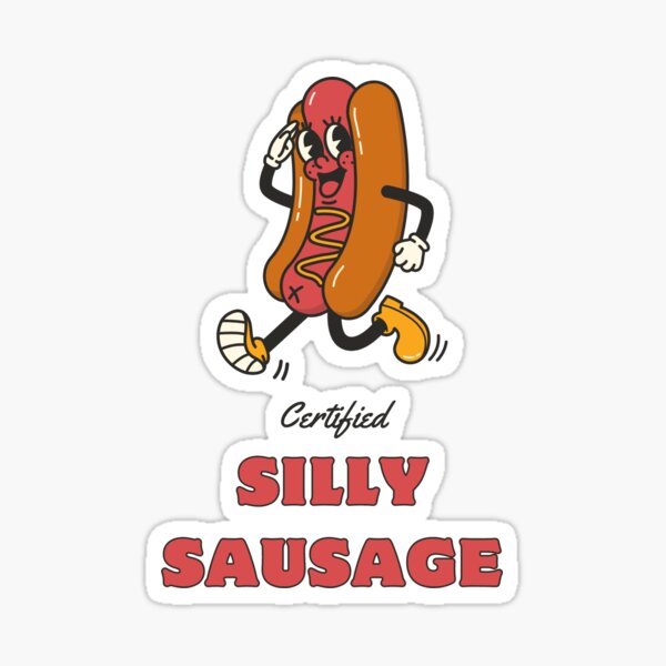 Item preview, Silly Sausage. designed and sold by Blackthreadsnz.