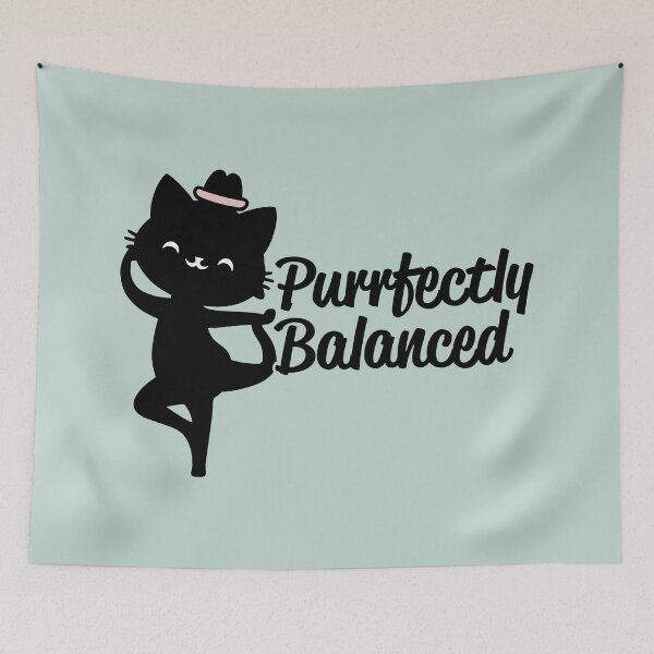 Item preview, Purrfectly Balanced - Adorable Yoga Cat designed and sold by markymaarty.