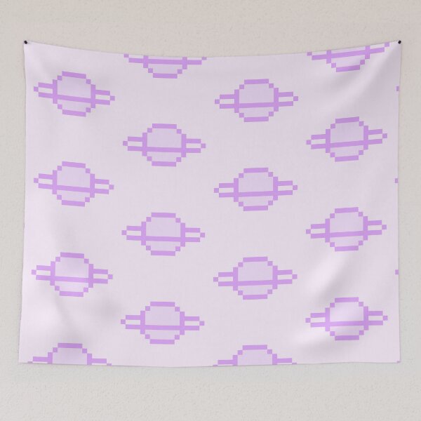 Item preview, pastel purple pixel planet designed and sold by Cre8iveCat.