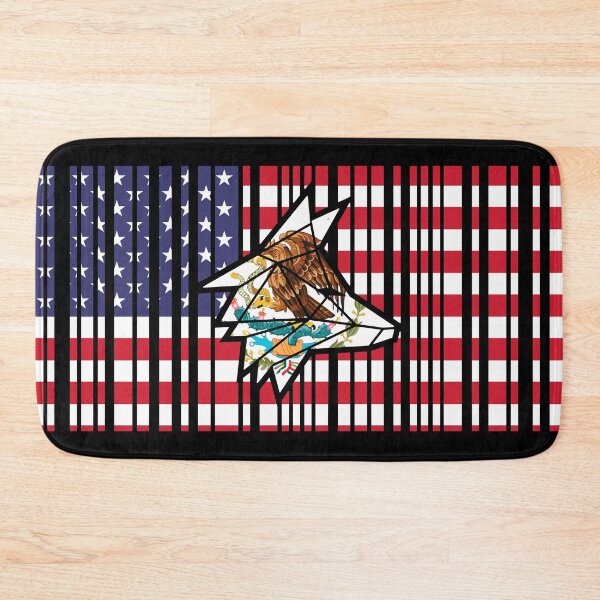 Item preview, Barcode-Style USA Flag with Embedded Mexican Wolf designed and sold by the Zarock Shop.