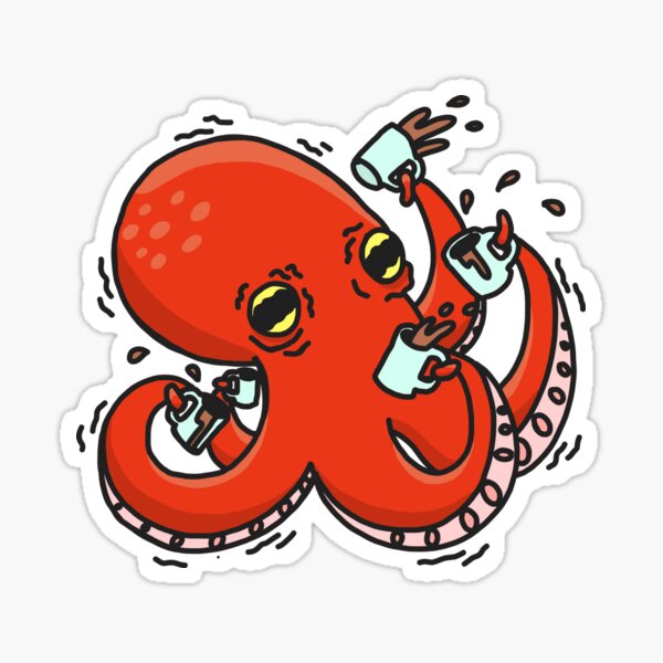 Wired Octopus Sticker