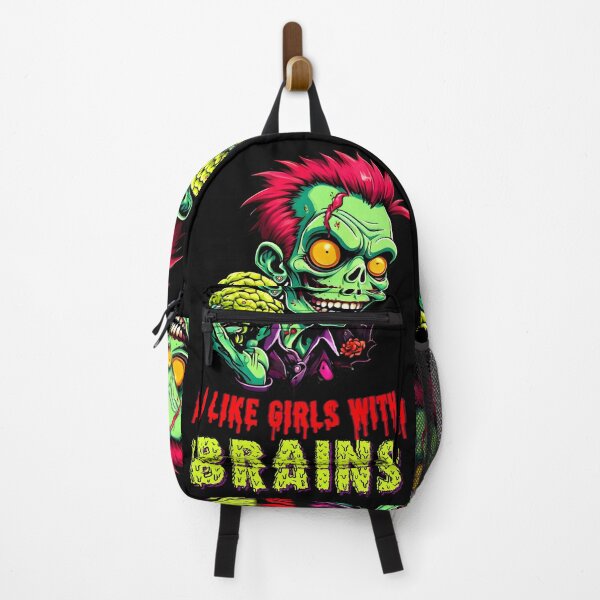 Item preview, Zombie : " I like girls with Brains " designed and sold by VerusCanvas.