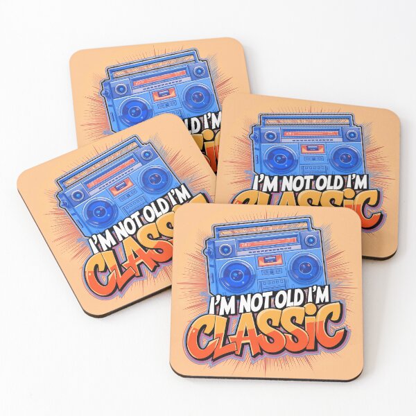 Item preview, I'm Not Old I'm Classic Vintage Boombox Quote designed and sold by TheArtOfPat.