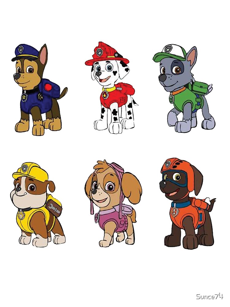 PAW Patrol Characters" Kids by | Redbubble