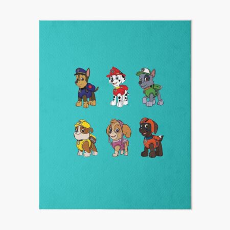 PAW Patrol Characters Art Board Print