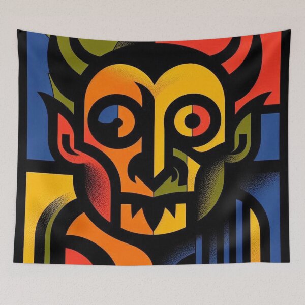 Item preview, Scary Halloween - Retro Minimalist Art - 001 designed and sold by sagaofsilence.