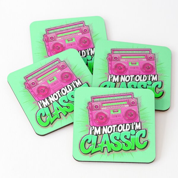 Item preview, I'm Not Old I'm Classic Vintage Boombox Quote designed and sold by TheArtOfPat.