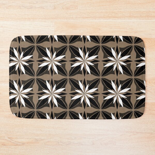 Item preview, Festive Decorative Floral Pattern in Brown designed and sold by Artistestella.