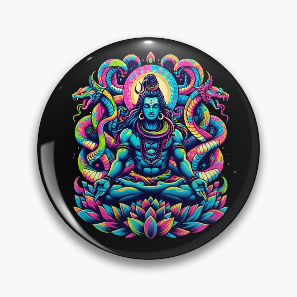 Item preview, LORD SHIVA IN MEDITATION - COLORFUL designed and sold by PSYNOVA.
