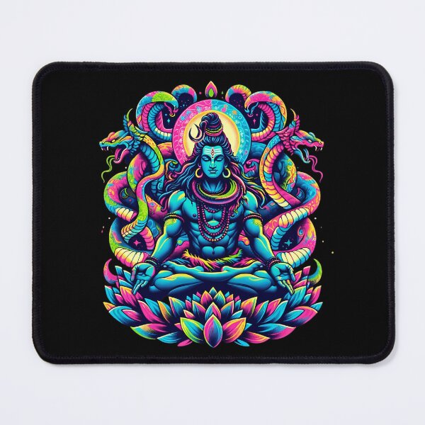 Item preview, LORD SHIVA IN MEDITATION - COLORFUL designed and sold by PSYNOVA.