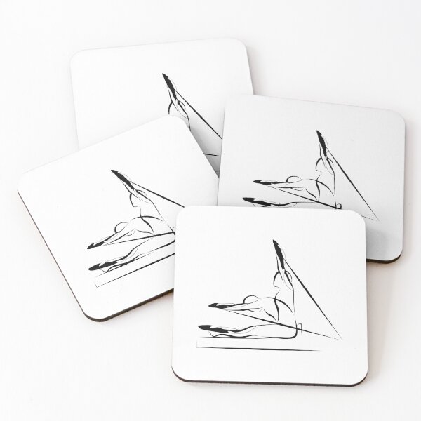 Item preview, Rowing on the reformer pilates pose designed and sold by sashica.