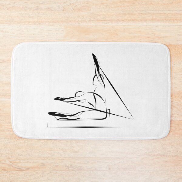 Item preview, Rowing on the reformer pilates pose designed and sold by sashica.