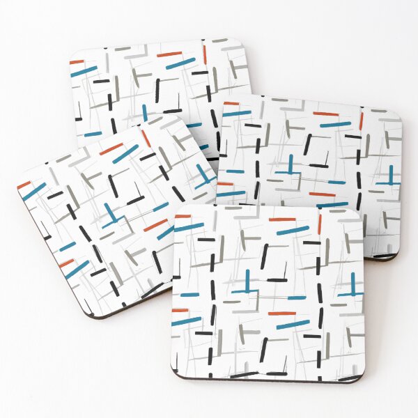Item preview, Geometric Line seamless Pattern with Colorful Accents designed and sold by MrDRK1536.