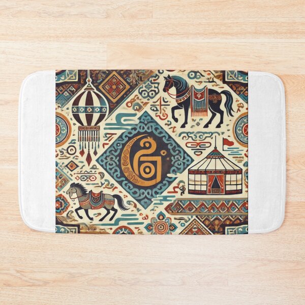 Item preview, Mongolyn seamless pattern designed and sold by MrDRK1536.