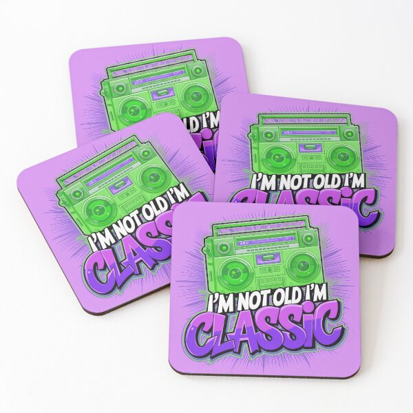Item preview, I'm Not Old I'm Classic Vintage Boombox Quote designed and sold by TheArtOfPat.