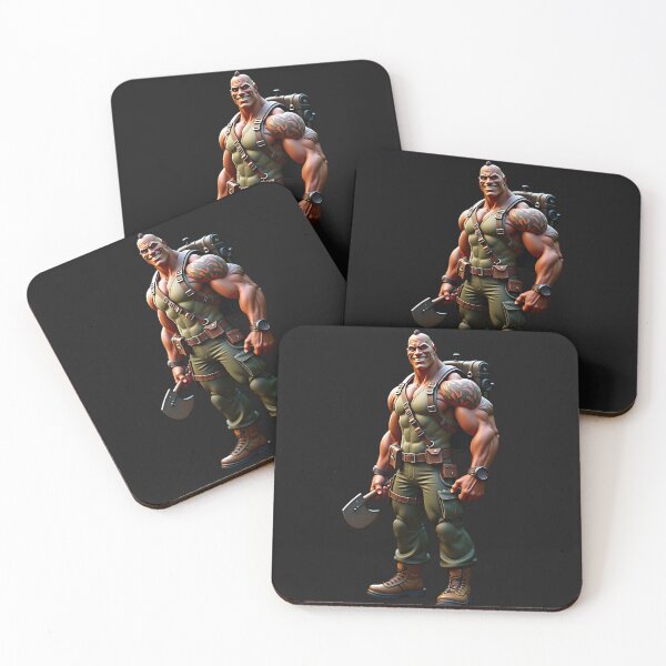 Item preview, 3D Cartoon Buff Soldier designed and sold by eliteandhonor.