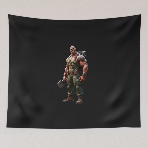 Item preview, 3D Cartoon Buff Soldier designed and sold by eliteandhonor.