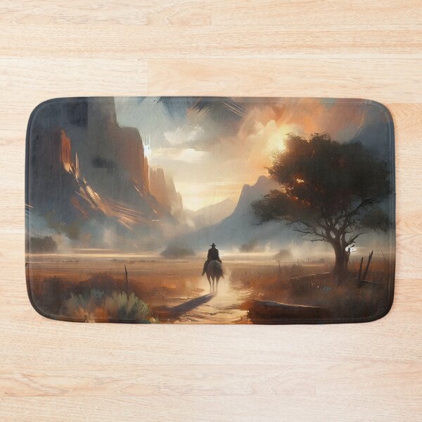 Item preview, Lonely Rider at Sunset: A Journey through the Western Frontier designed and sold by CitrineLinker.