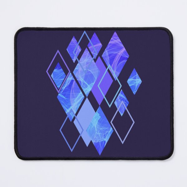 Item preview, Indigo Aqua Pinkish Rhombuses designed and sold by Shapes-Mania.