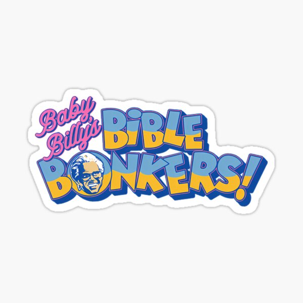 Vista previa del artículo con la obra «Logotipo del programa de juegos Bonkers de la Biblia de Baby Billy», diseñado y vendido por TarraLGraham.
