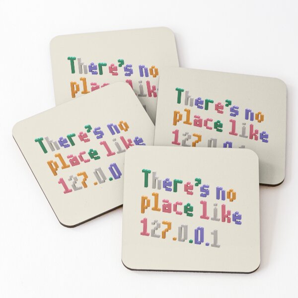 Item preview, 'There's no place like 127.0.0.1' Brick Puzzle Typography designed and sold by trepiu.