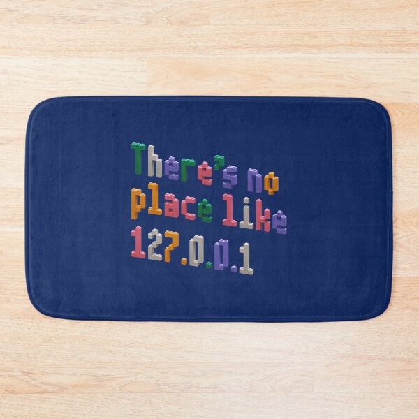 Item preview, 'There's no place like 127.0.0.1' Brick Puzzle Typography designed and sold by trepiu.