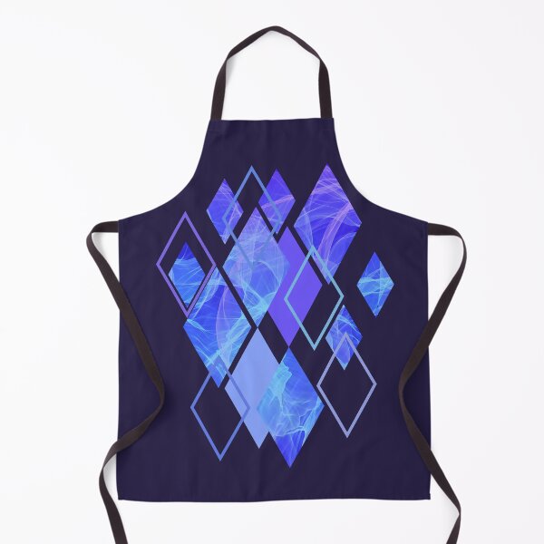 Item preview, Indigo Aqua Pinkish Rhombuses designed and sold by Shapes-Mania.