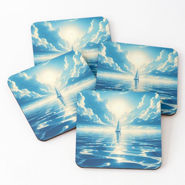 Item preview, Blue sea with clouds designed and sold by mahmoudfarrag.