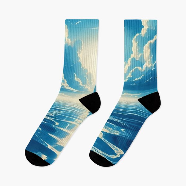 Item preview, Blue sea with clouds designed and sold by mahmoudfarrag.