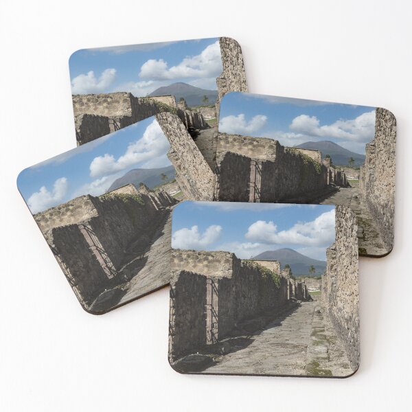 Item preview, Ancient Pompeii - Empty Street and Mount Vesuvius Volcano That Caused it All designed and sold by Georgia Mizuleva.