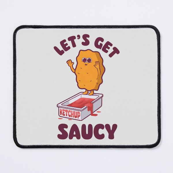 Item preview, Valentines - Let's get saucy (on light colors) designed and sold by messy-nessie.
