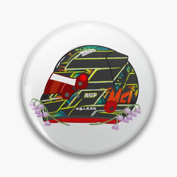 Item preview, Zhou Guanyu 2023 Australia Helmet With Flowers  designed and sold by OriDraws.