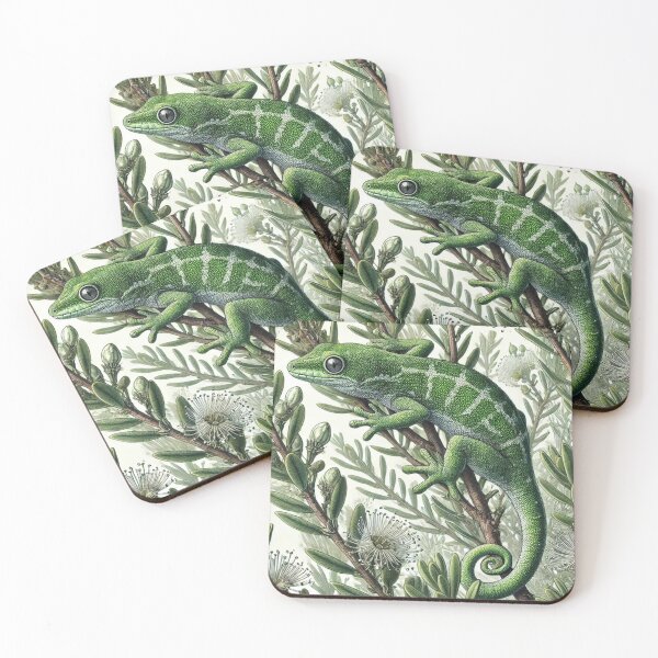 Item preview, Rare Northland Green Gecko Manuka Climber - Naultinus Grayii designed and sold by NocturnalNook.