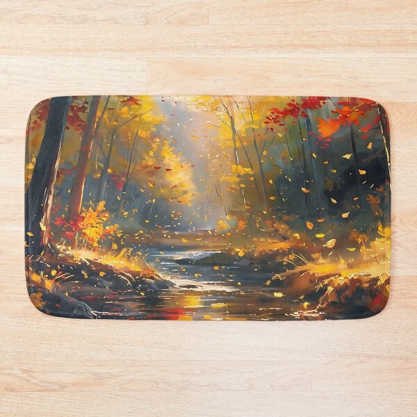 Item preview, Peaceful Stream in Autumn : Enchanting Fall Landscape designed and sold by UniGift.